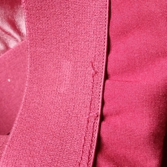 Roaman's rich burgundy faux leather leggings - Picture 4 of 10